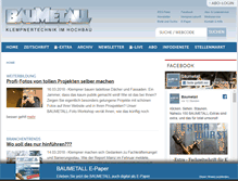 Tablet Screenshot of baumetall.de